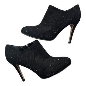 Saks Fifth Avenue Ankle Booties‎ Rhinestone Embellished Stiletto Heels 8.5
